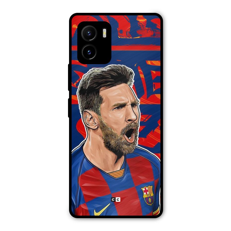 Roaring Soccer Star Metal Back Case for Vivo Y15s