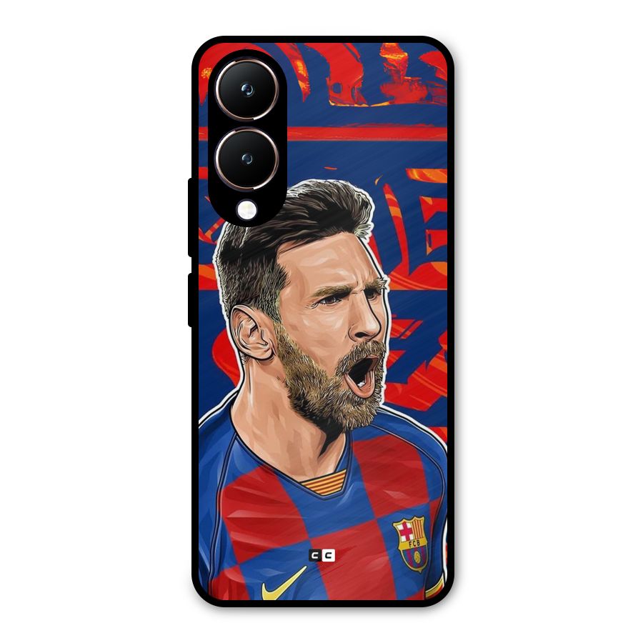 Roaring Soccer Star Metal Back Case for Vivo Y28