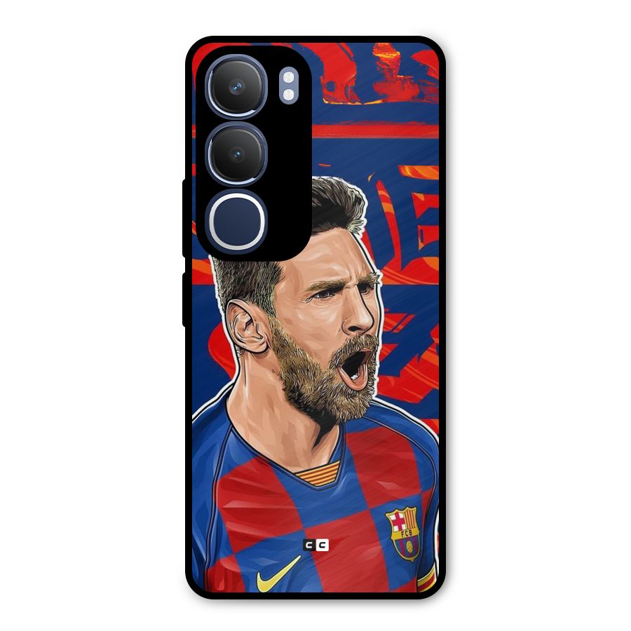 Roaring Soccer Star Metal Back Case for Vivo Y29