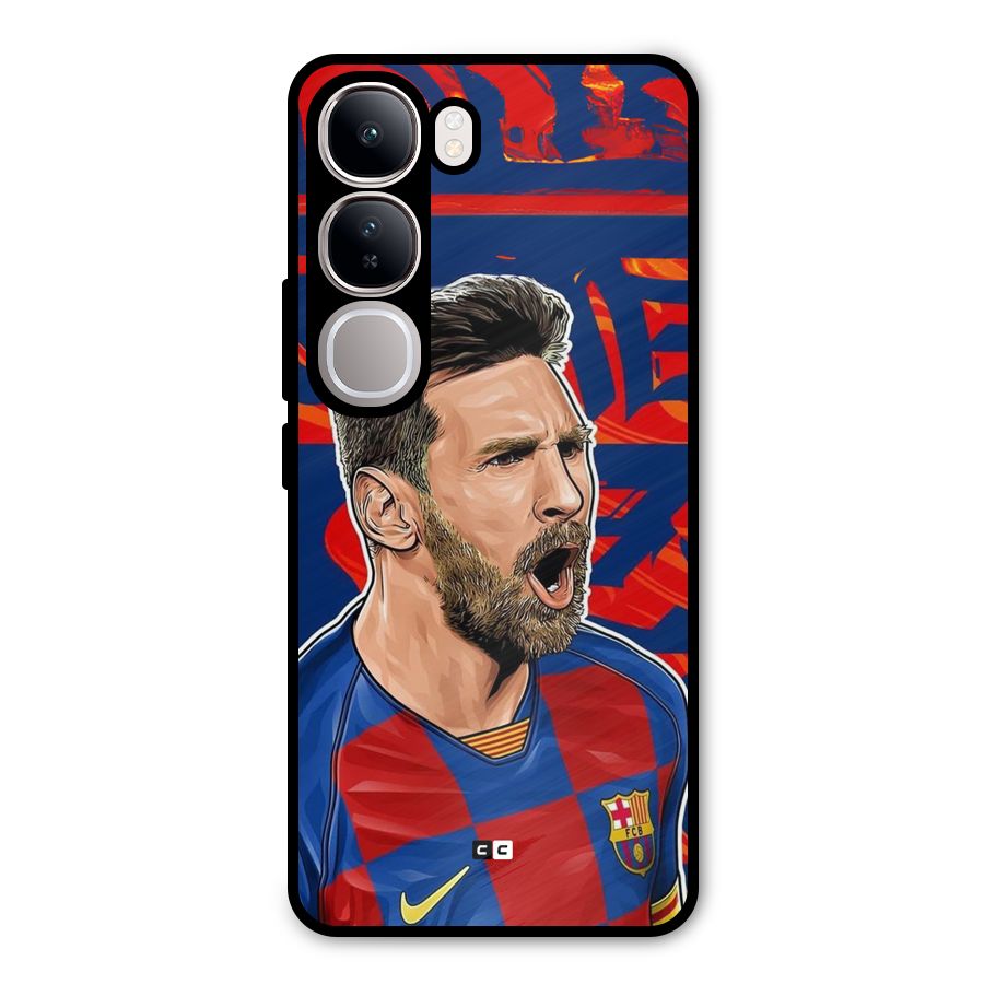 Roaring Soccer Star Metal Back Case for Vivo Y300