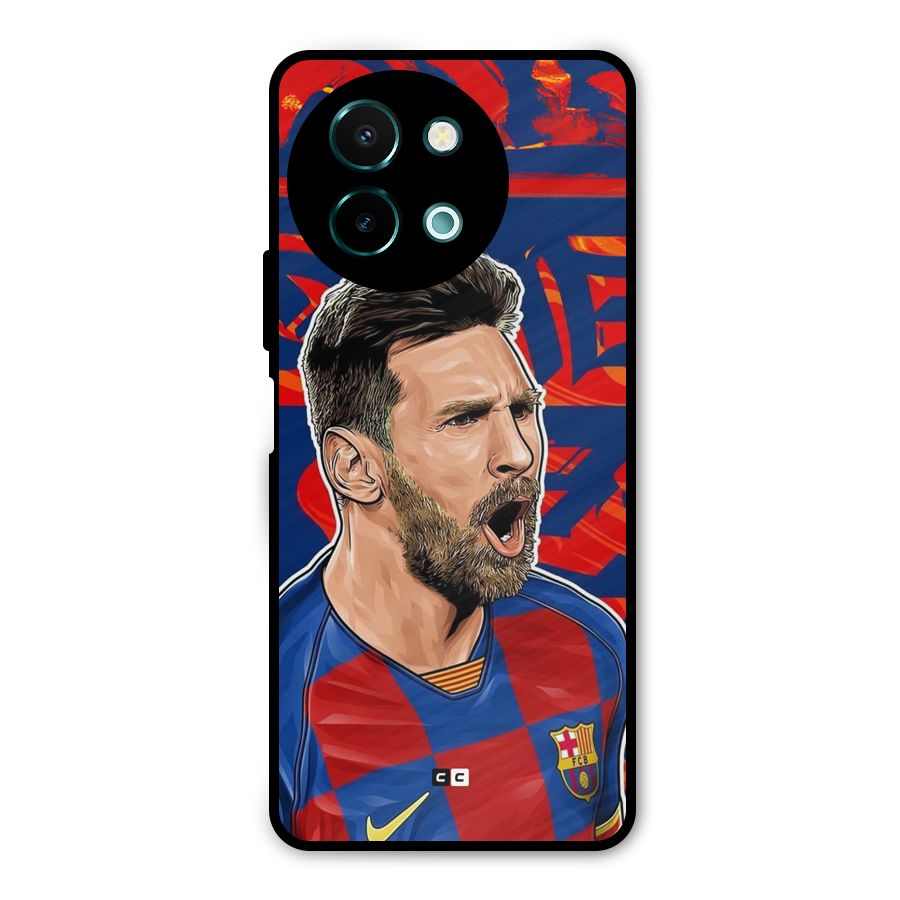 Roaring Soccer Star Metal Back Case for Vivo Y58