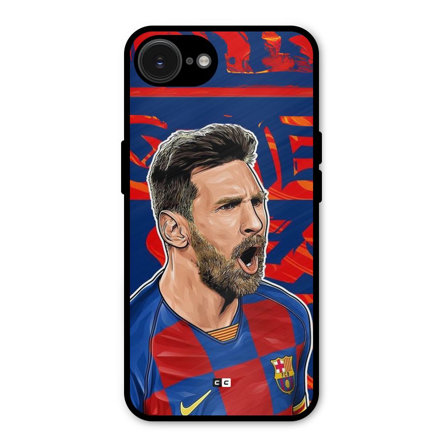 Roaring Soccer Star Metal Back Case for iPhone 16e