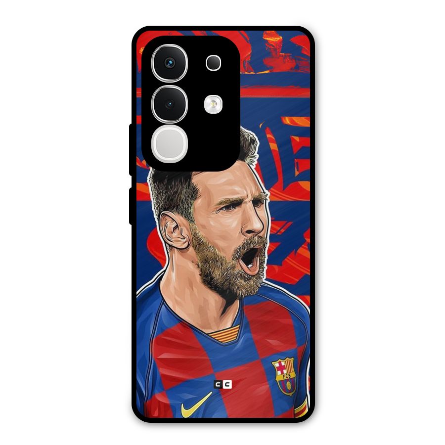 Roaring Soccer Star Metal Back Case for iQOO Z10x