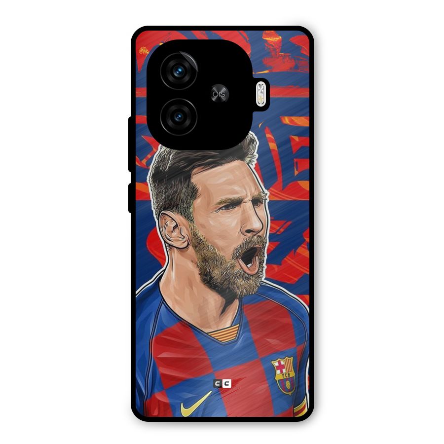 Roaring Soccer Star Metal Back Case for iQOO Z9 Turbo