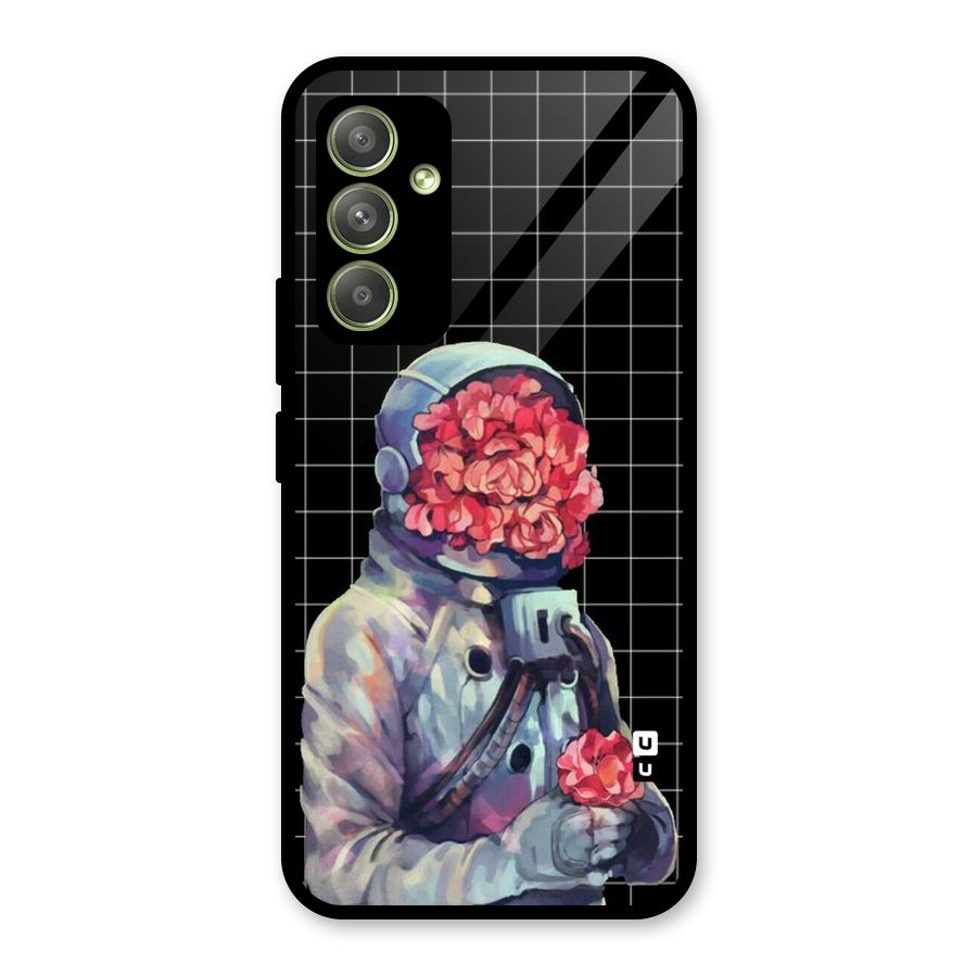 Robot Rose Glass Back Case for Galaxy A54