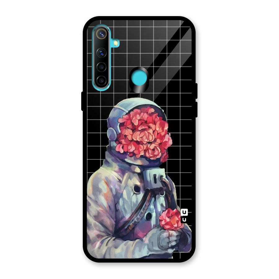 Robot Rose Glass Back Case for Realme 5i