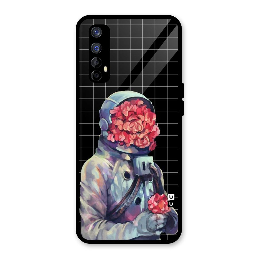 Robot Rose Glass Back Case for Realme Narzo 20 Pro