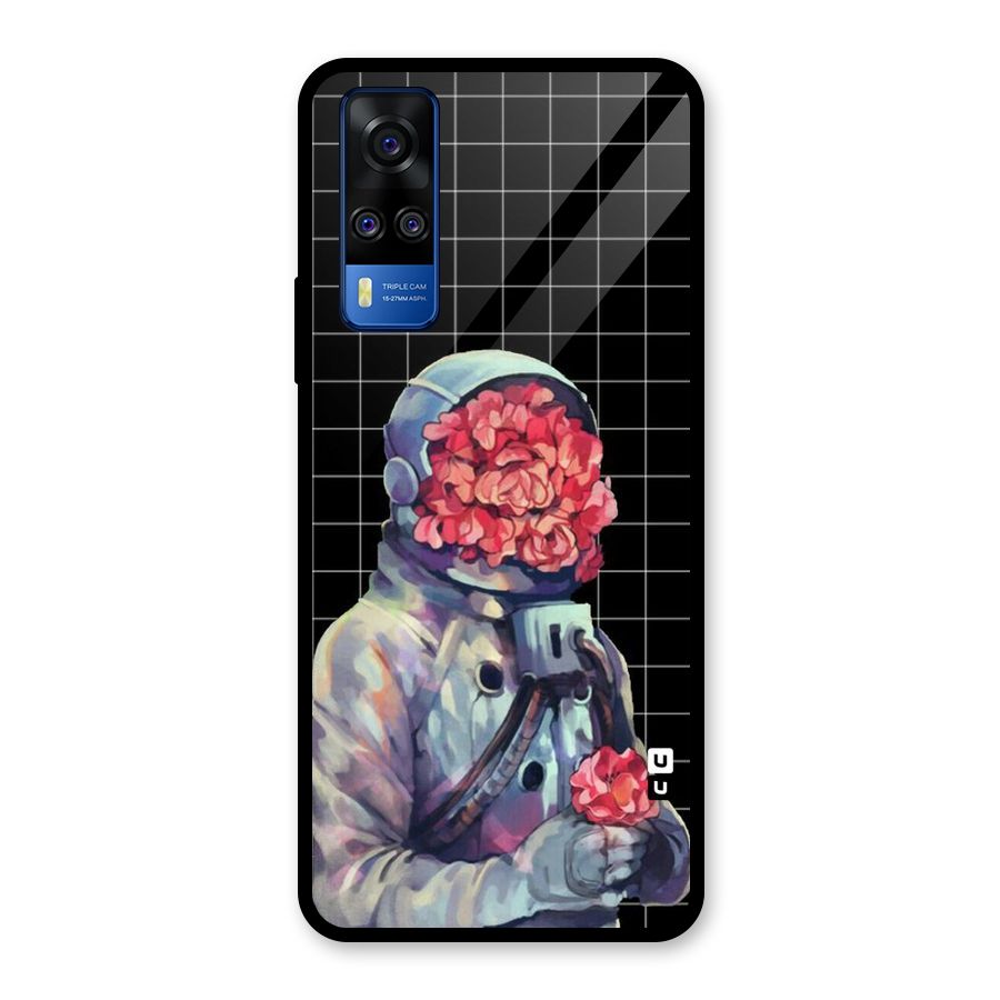Robot Rose Glass Back Case for Vivo Y31