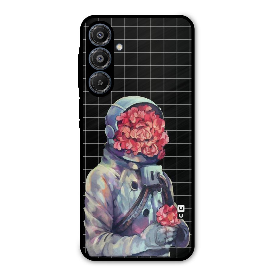 Robot Rose Metal Back Case for Galaxy A16 5G