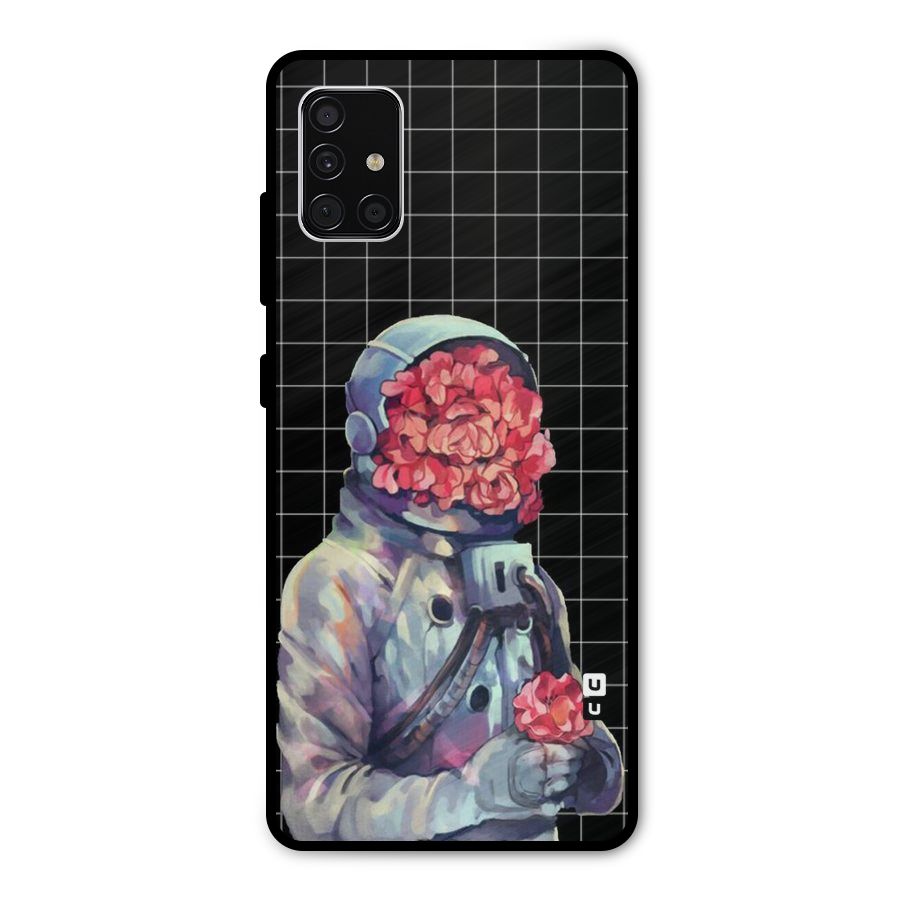 Robot Rose Metal Back Case for Galaxy A51