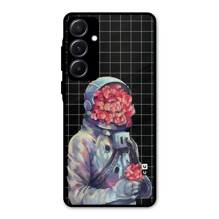 Robot Rose Metal Back Case for Galaxy A55