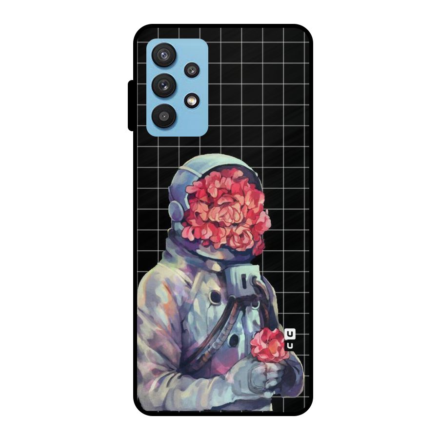 Robot Rose Metal Back Case for Galaxy M32 5G