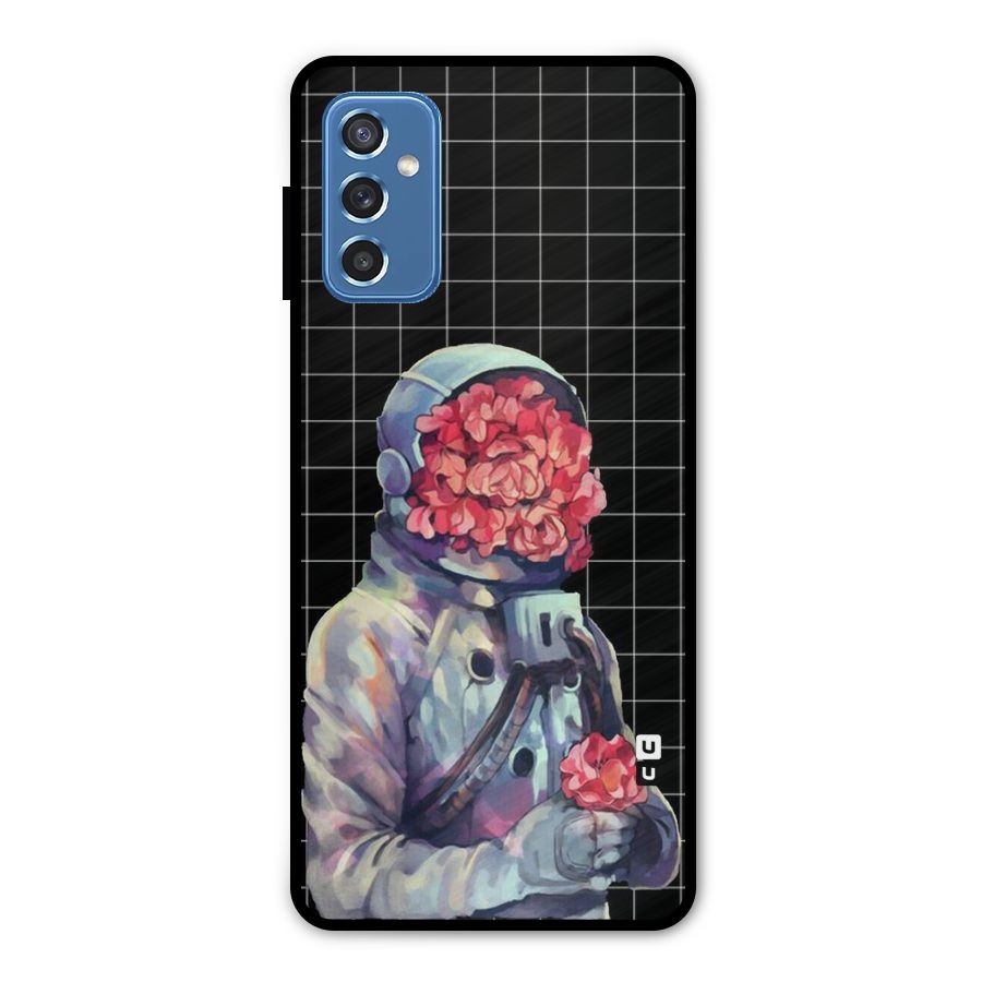 Robot Rose Metal Back Case for Galaxy M52 5G