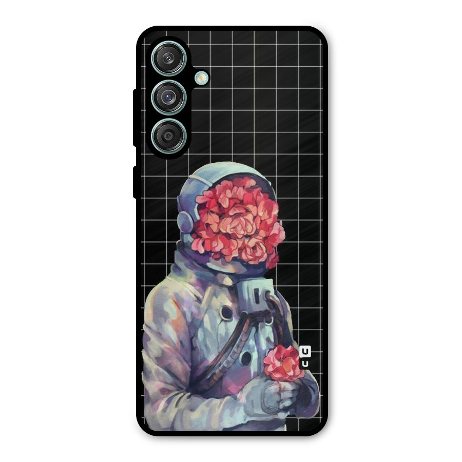 Robot Rose Metal Back Case for Galaxy M55 5G