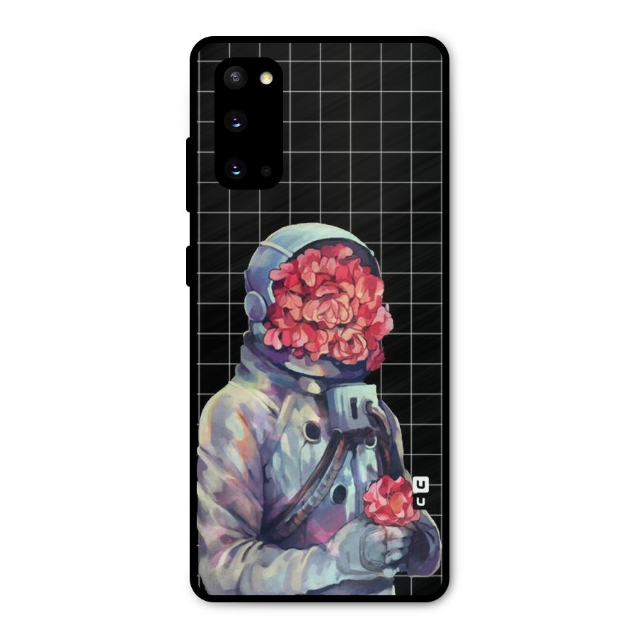 Robot Rose Metal Back Case for Galaxy S20