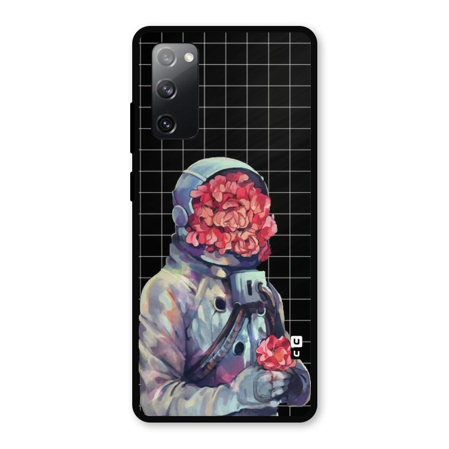 Robot Rose Metal Back Case for Galaxy S20 FE 5G