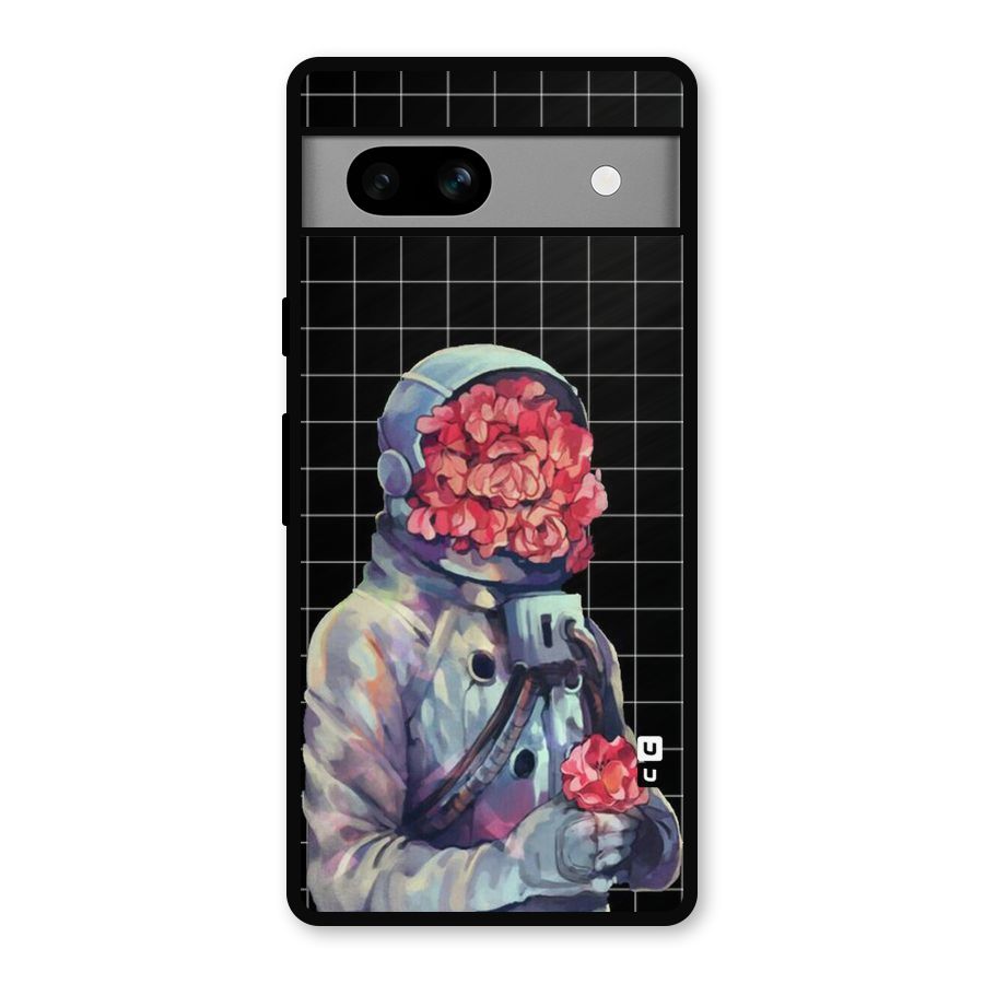 Robot Rose Metal Back Case for Google Pixel 7a
