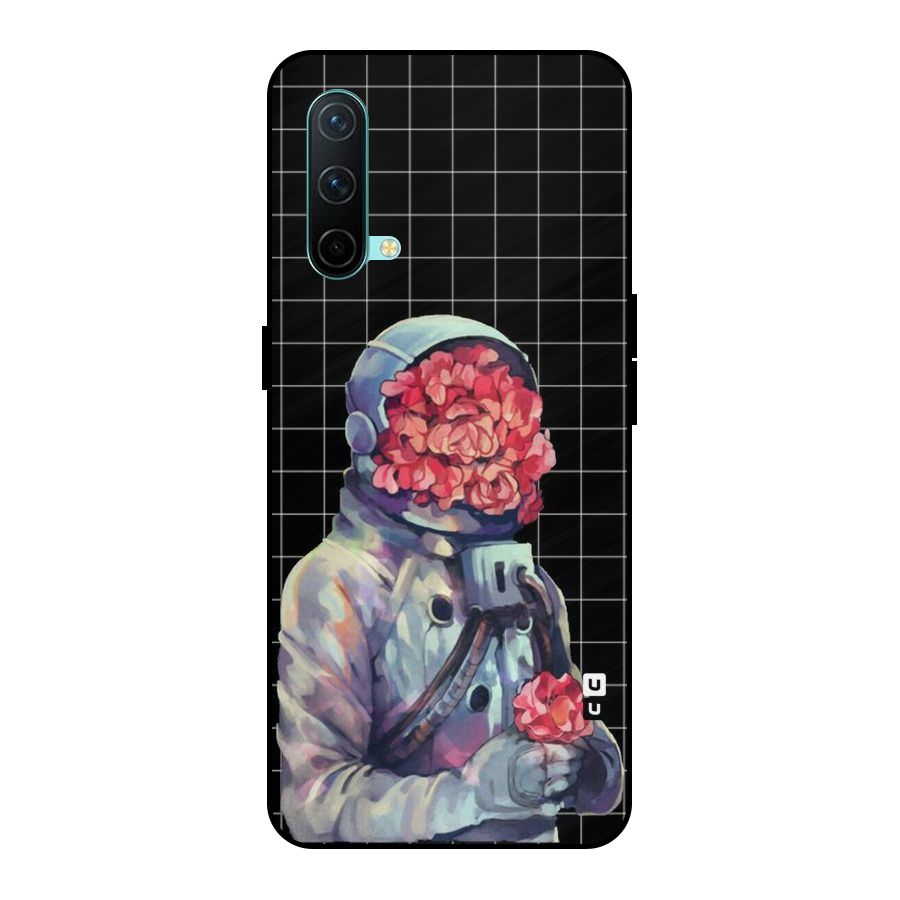 Robot Rose Metal Back Case for OnePlus Nord CE 5G