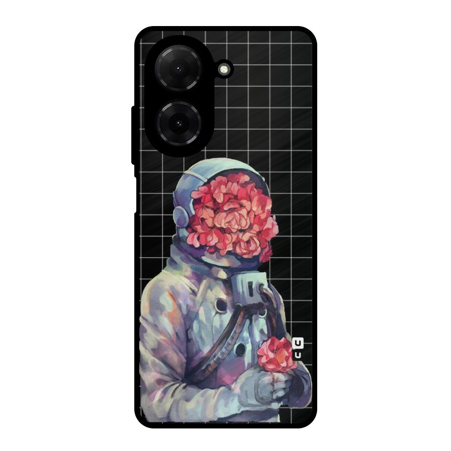 Robot Rose Metal Back Case for Poco C71