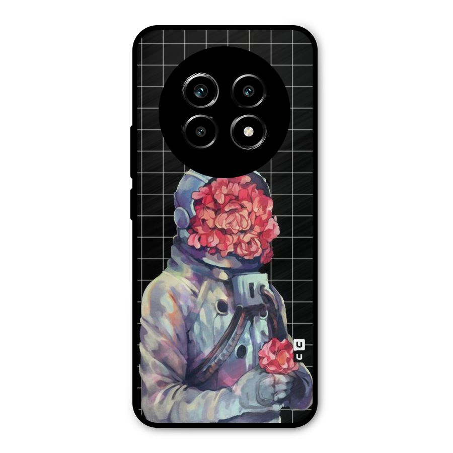Robot Rose Metal Back Case for Realme 13 Pro