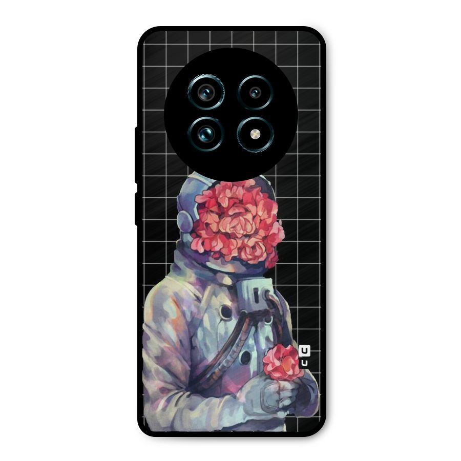 Robot Rose Metal Back Case for Realme 13 Pro Plus