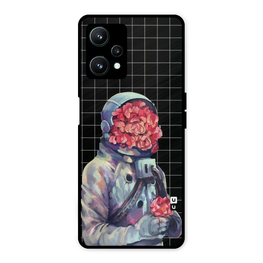Robot Rose Metal Back Case for Realme 9 Pro 5G