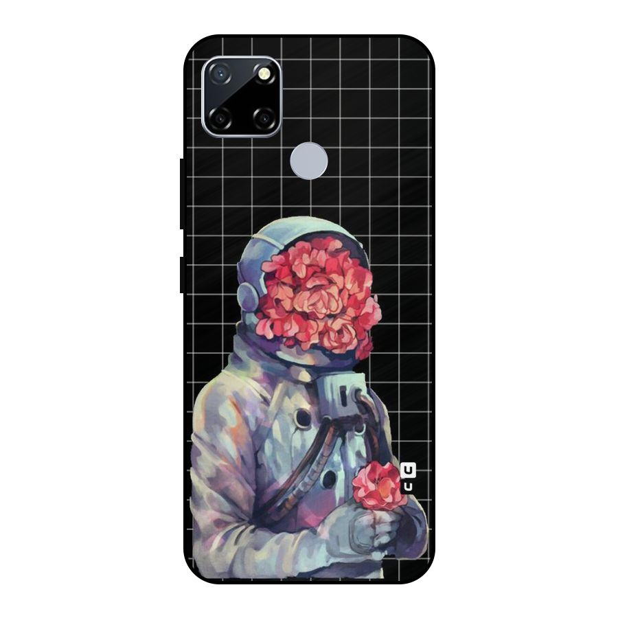 Robot Rose Metal Back Case for Realme Narzo 20