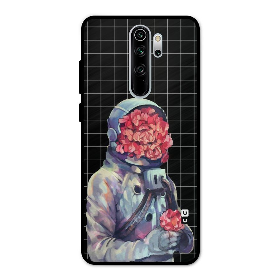 Robot Rose Metal Back Case for Redmi Note 8 Pro
