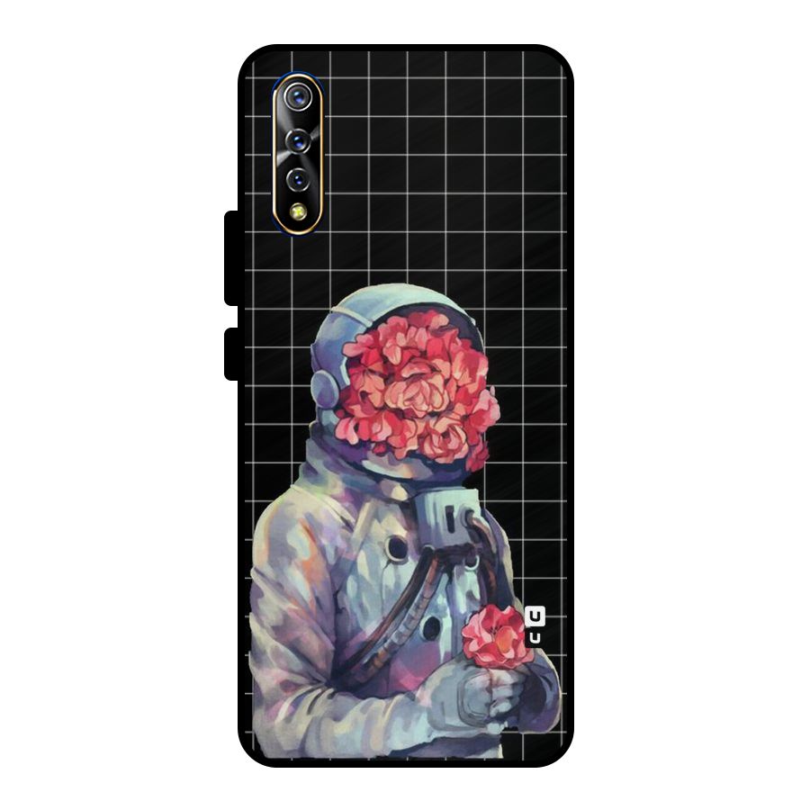 Robot Rose Metal Back Case for Vivo S1