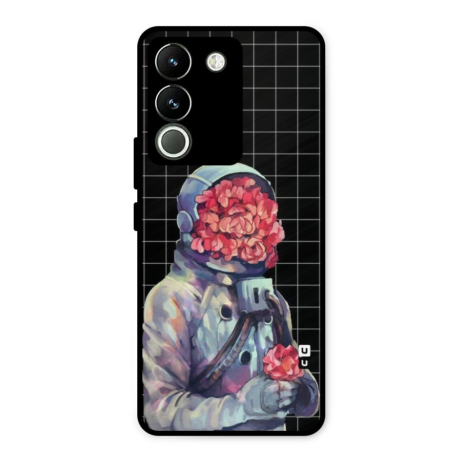 Robot Rose Metal Back Case for Vivo Y200
