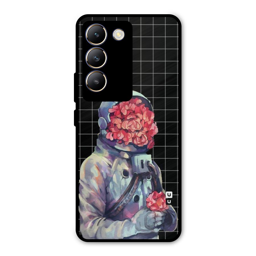 Robot Rose Metal Back Case for Vivo Y200e