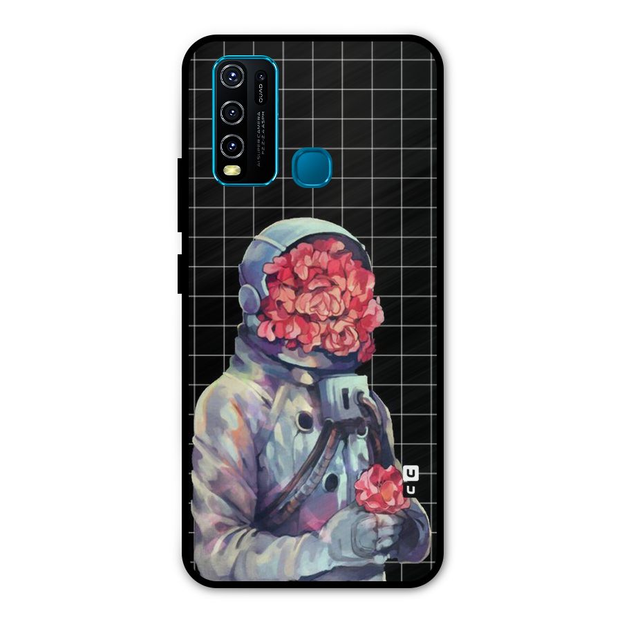 Robot Rose Metal Back Case for Vivo Y30
