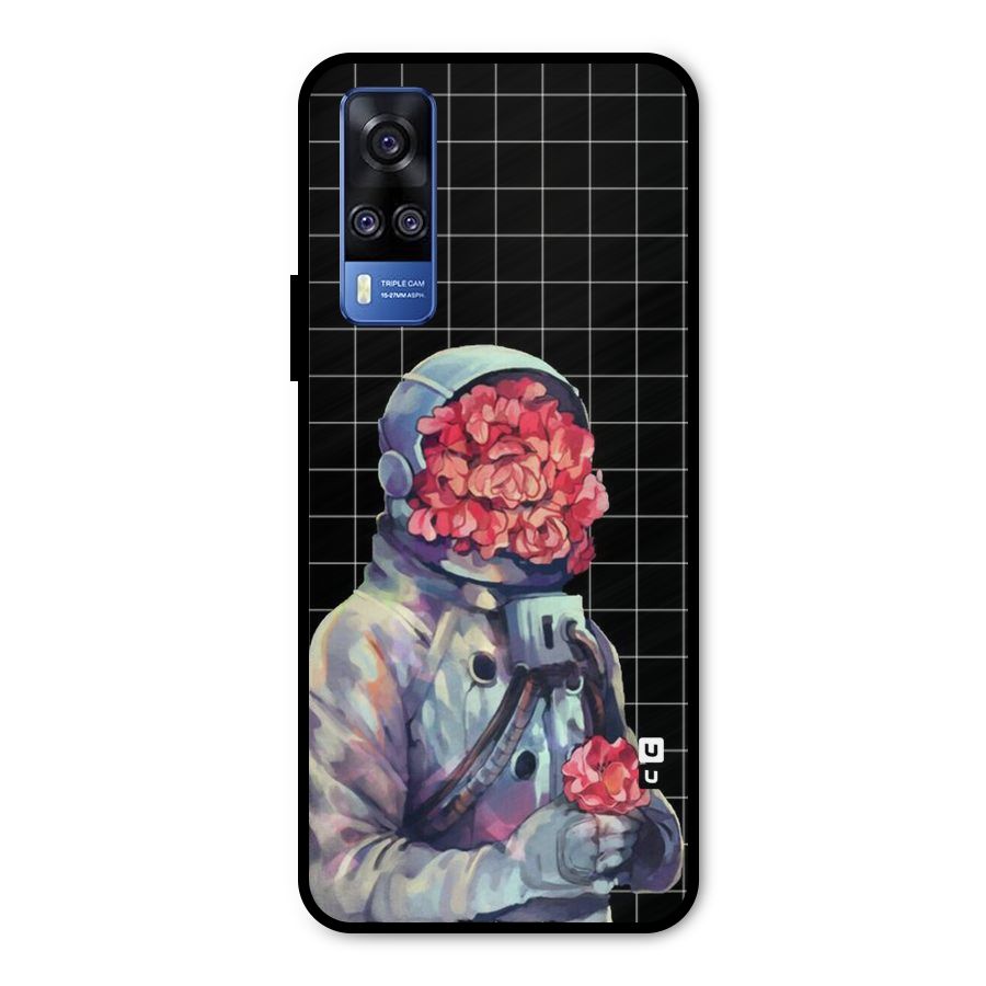 Robot Rose Metal Back Case for Vivo Y51A