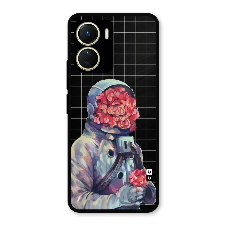 Robot Rose Metal Back Case for Vivo Y56