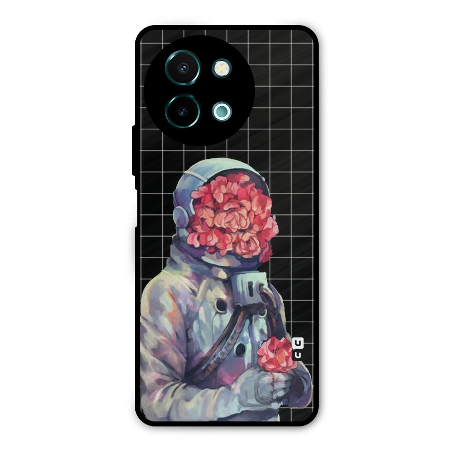 Robot Rose Metal Back Case for Vivo Y58