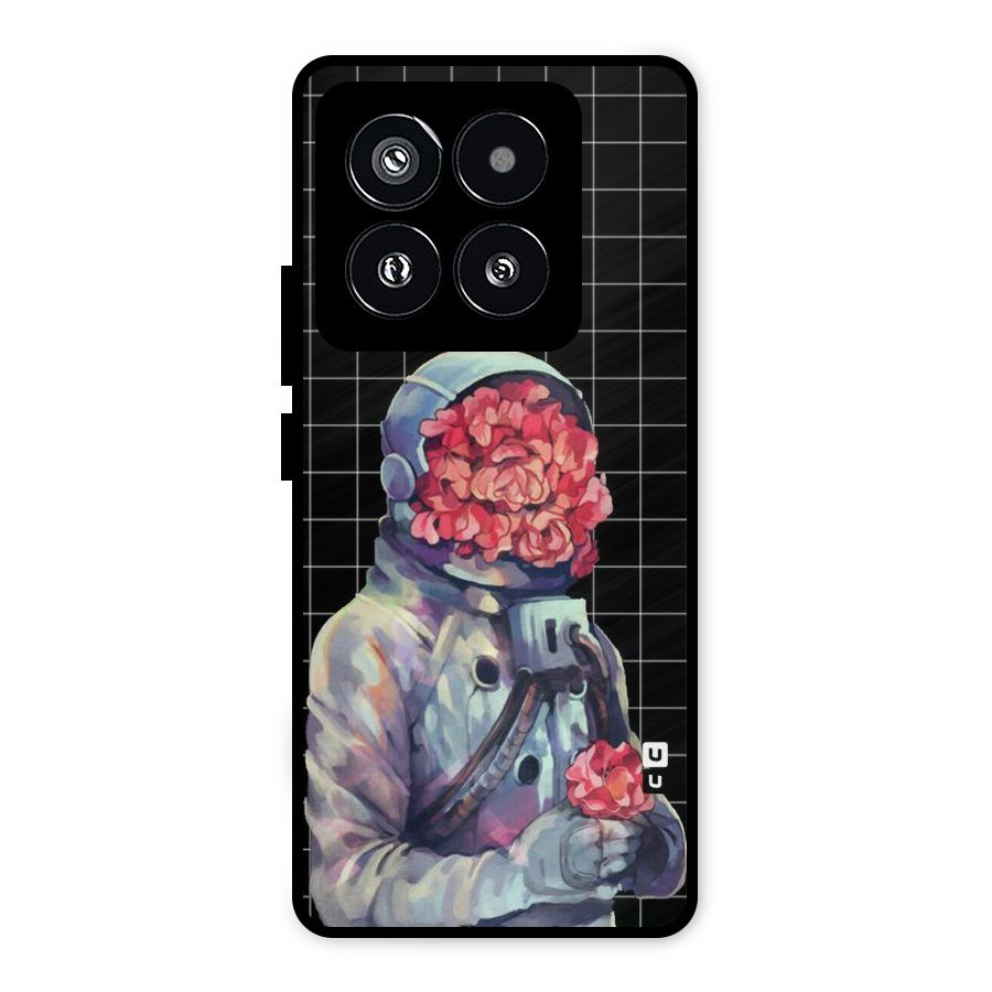 Robot Rose Metal Back Case for Xiaomi 14 Pro