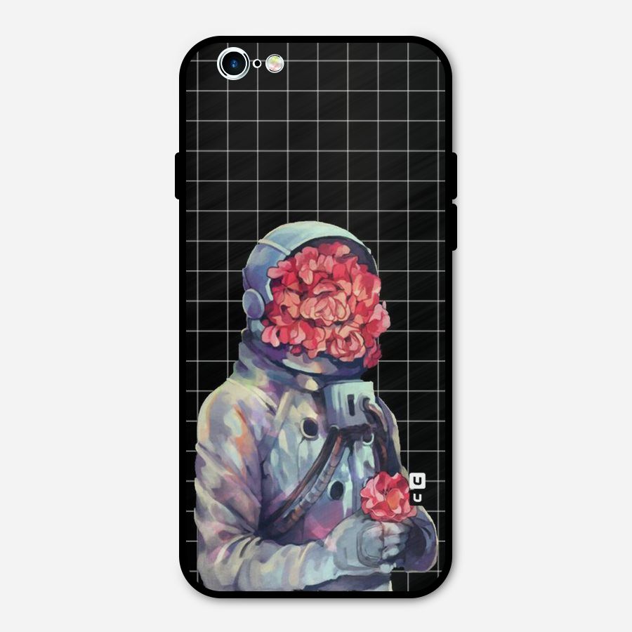 Robot Rose Metal Back Case for iPhone 6 6s