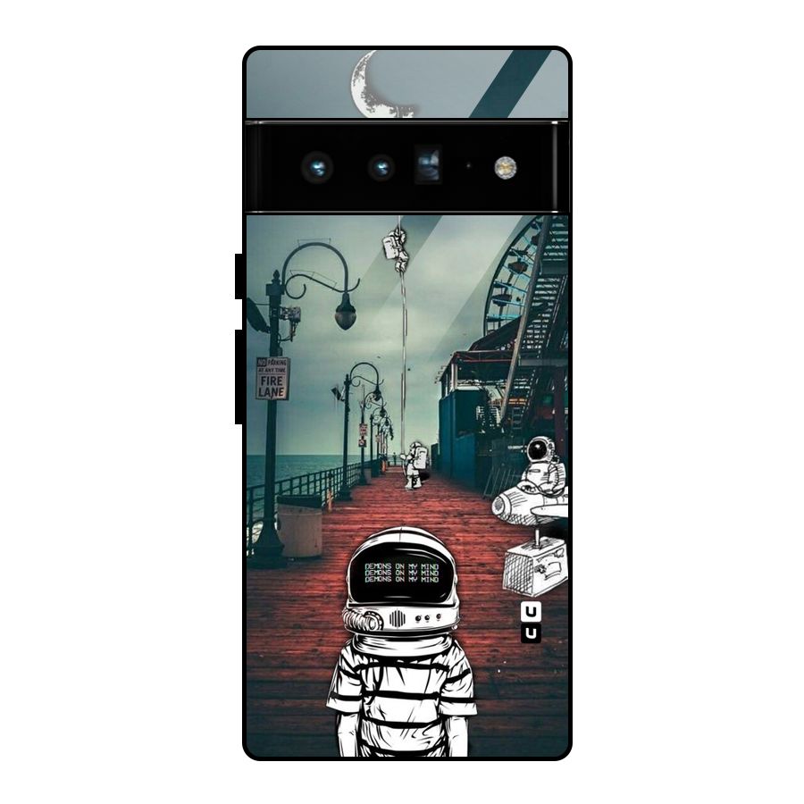 Robotic Design Glass Back Case for Google Pixel 6 Pro