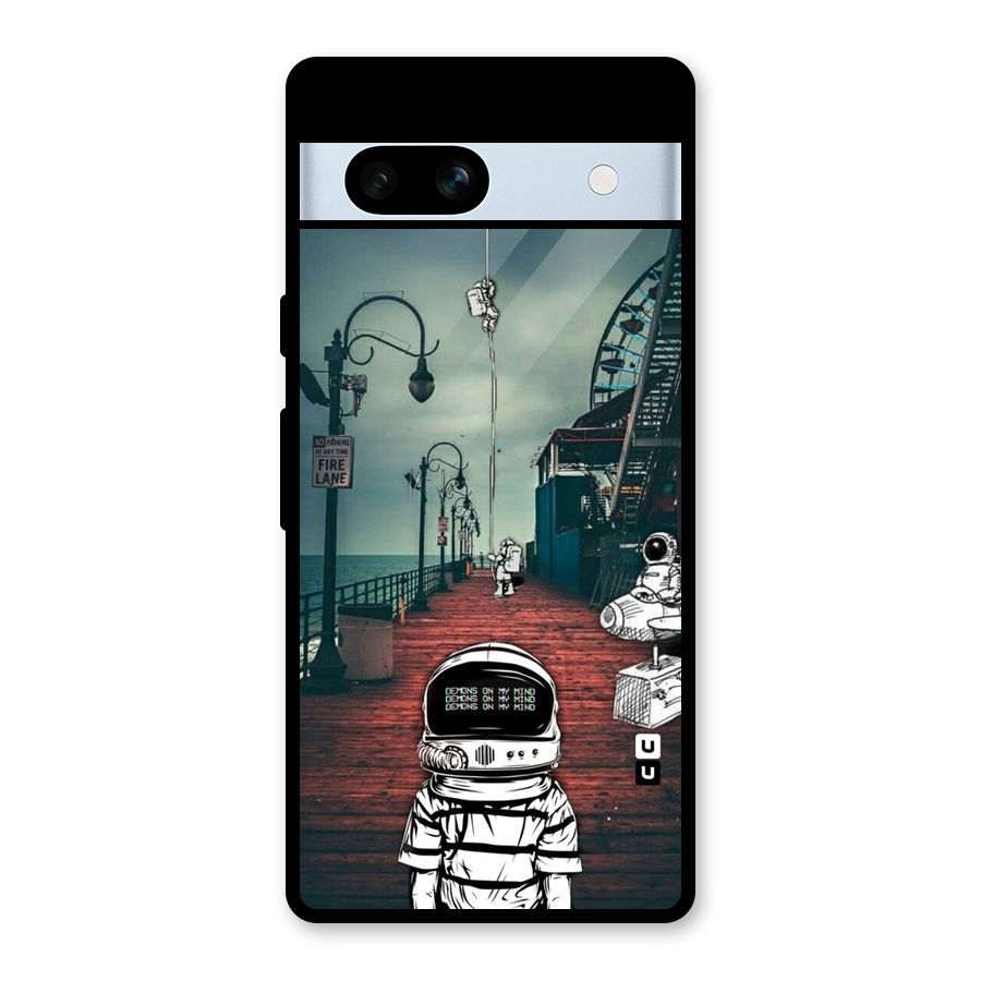 Robotic Design Glass Back Case for Google Pixel 7a