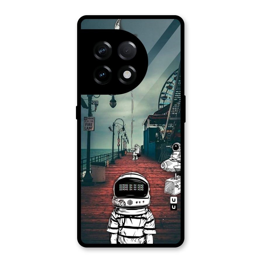 Robotic Design Glass Back Case for OnePlus 11R
