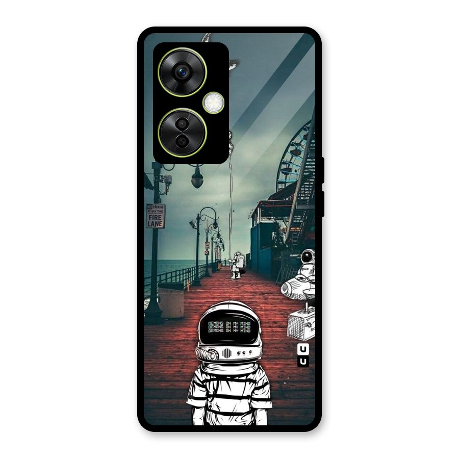 Robotic Design Glass Back Case for OnePlus Nord CE 3 Lite