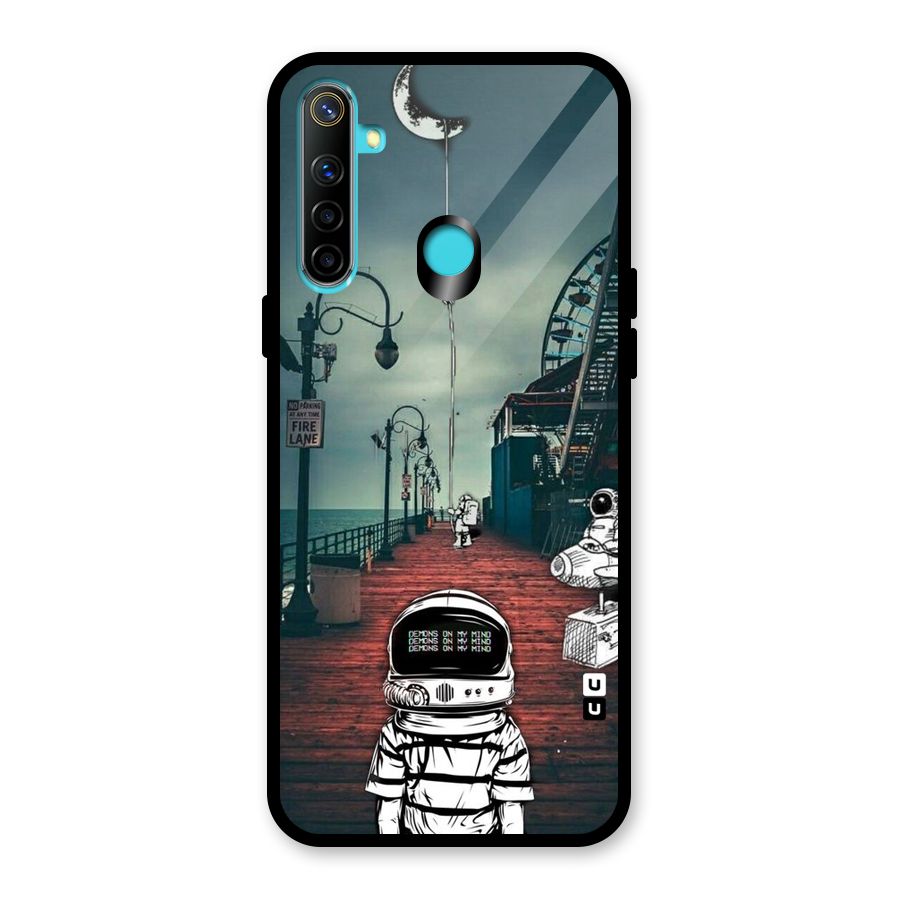 Robotic Design Glass Back Case for Realme Narzo 10