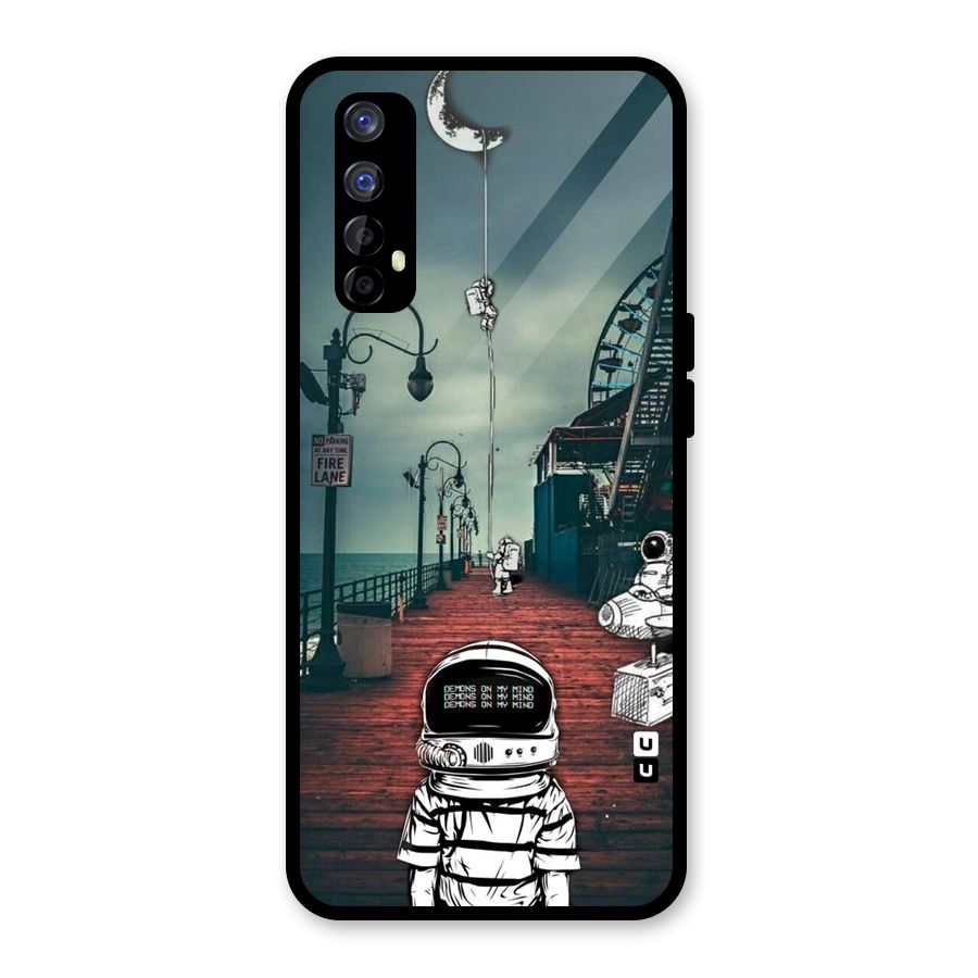 Robotic Design Glass Back Case for Realme Narzo 20 Pro