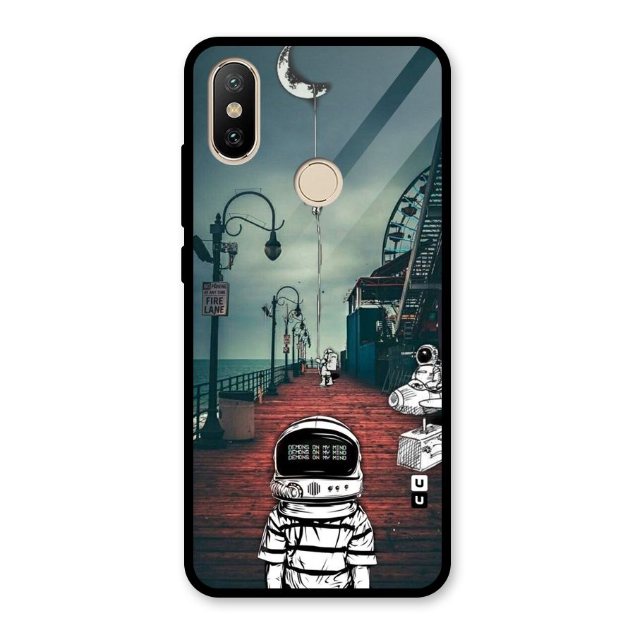 Robotic Design Glass Back Case for Redmi A2