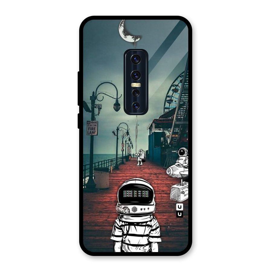 Robotic Design Glass Back Case for Vivo V17 Pro