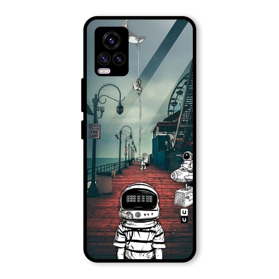 Robotic Design Glass Back Case for Vivo V20 2021