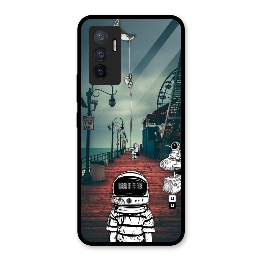 Robotic Design Glass Back Case for Vivo V23e