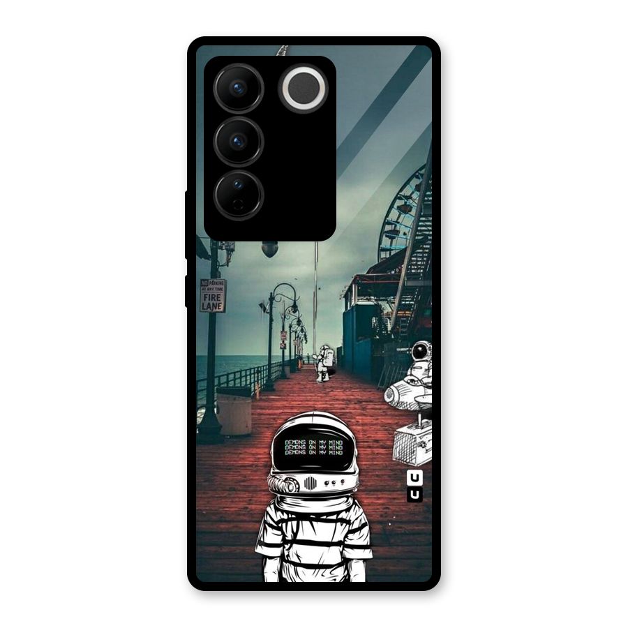 Robotic Design Glass Back Case for Vivo V27