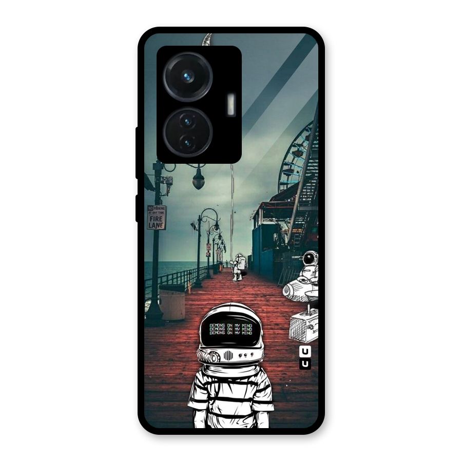 Robotic Design Glass Back Case for iQOO Z6 44W