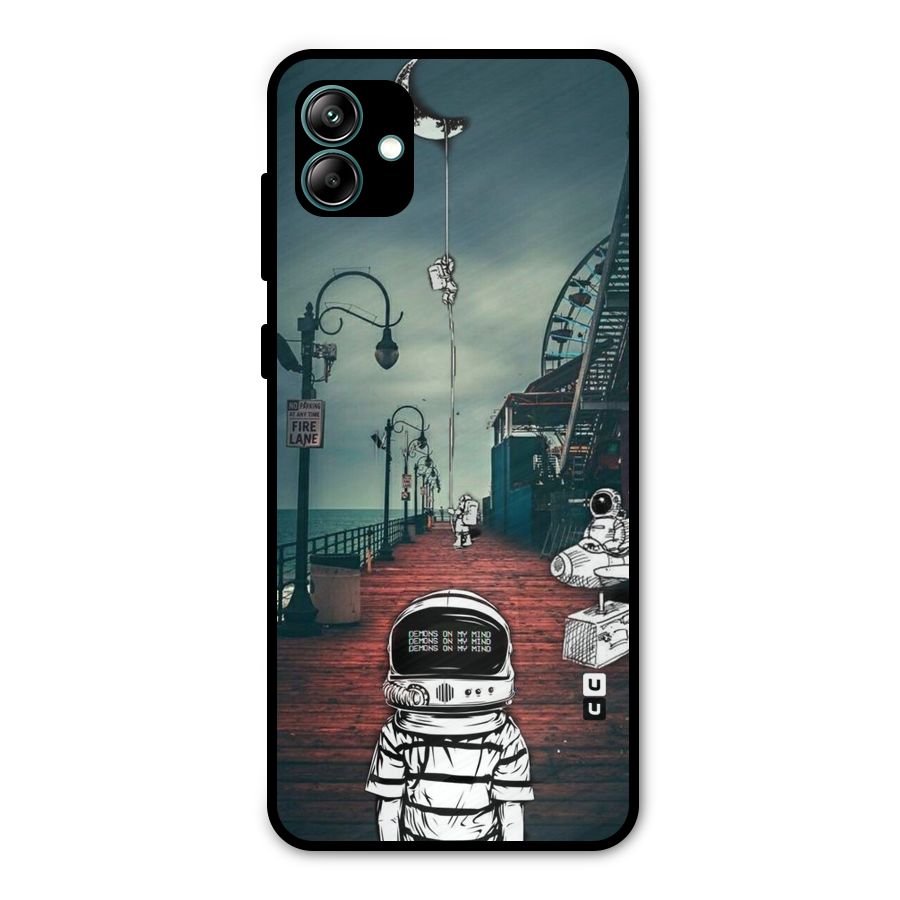 Robotic Design Metal Back Case for Galaxy A04